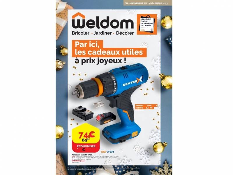 Catalogue promo Weldom du 22 novembre au 13 décembre 2023